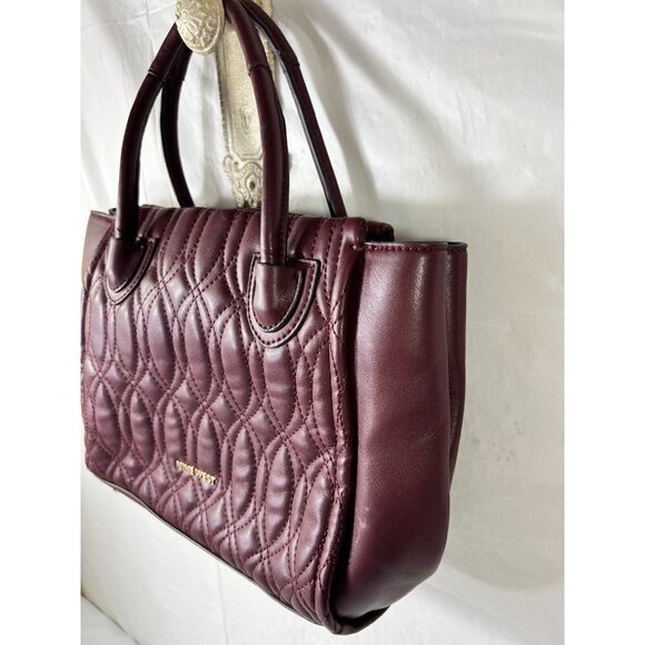 Nine West Camden Jet Set Satchel burgundy Merlot - Picture 16 of 16